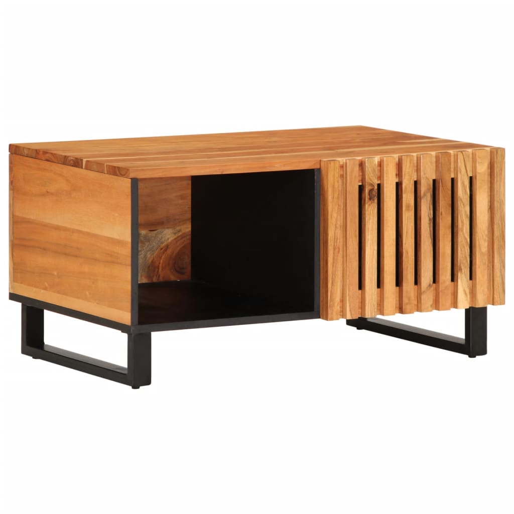 Table basse 80x51x40 cm en bois d'acacia massif