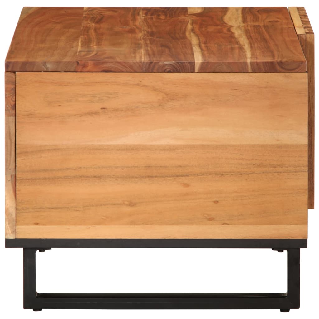 Table basse 80x51x40 cm en bois d'acacia massif