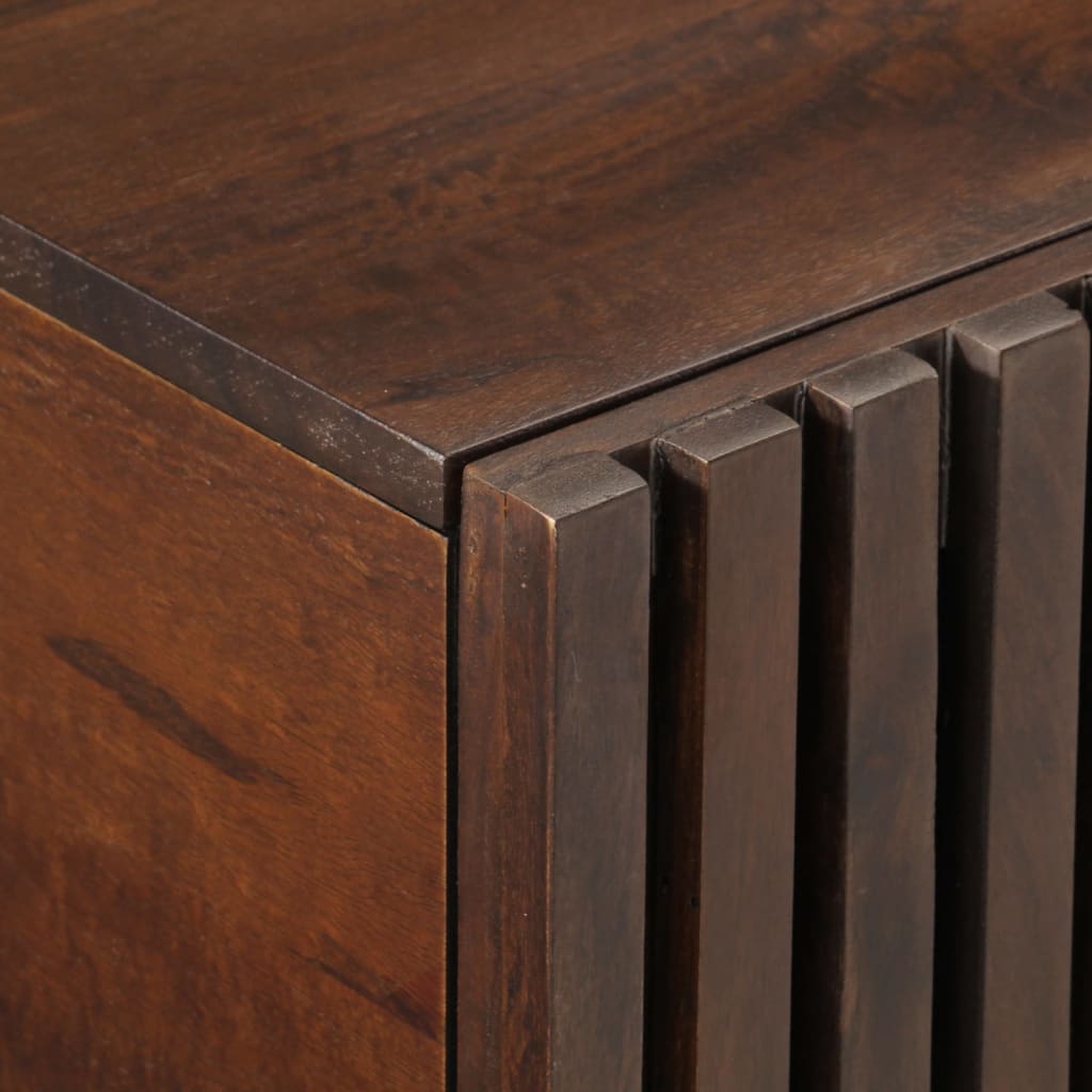Table basse marron 80x51x40 cm en bois de manguier massif