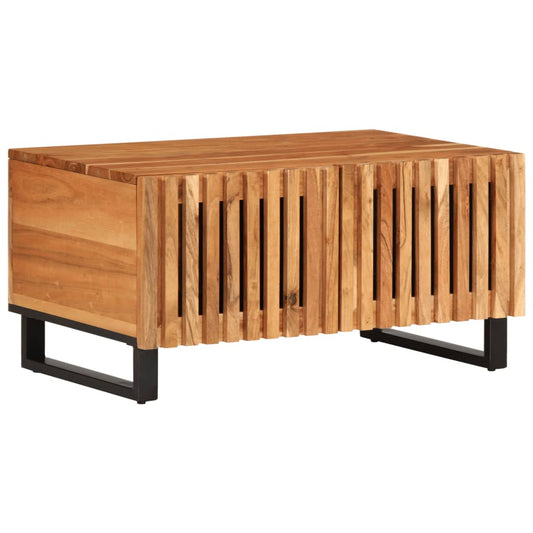 Table basse 80x51x40 cm en bois d'acacia massif