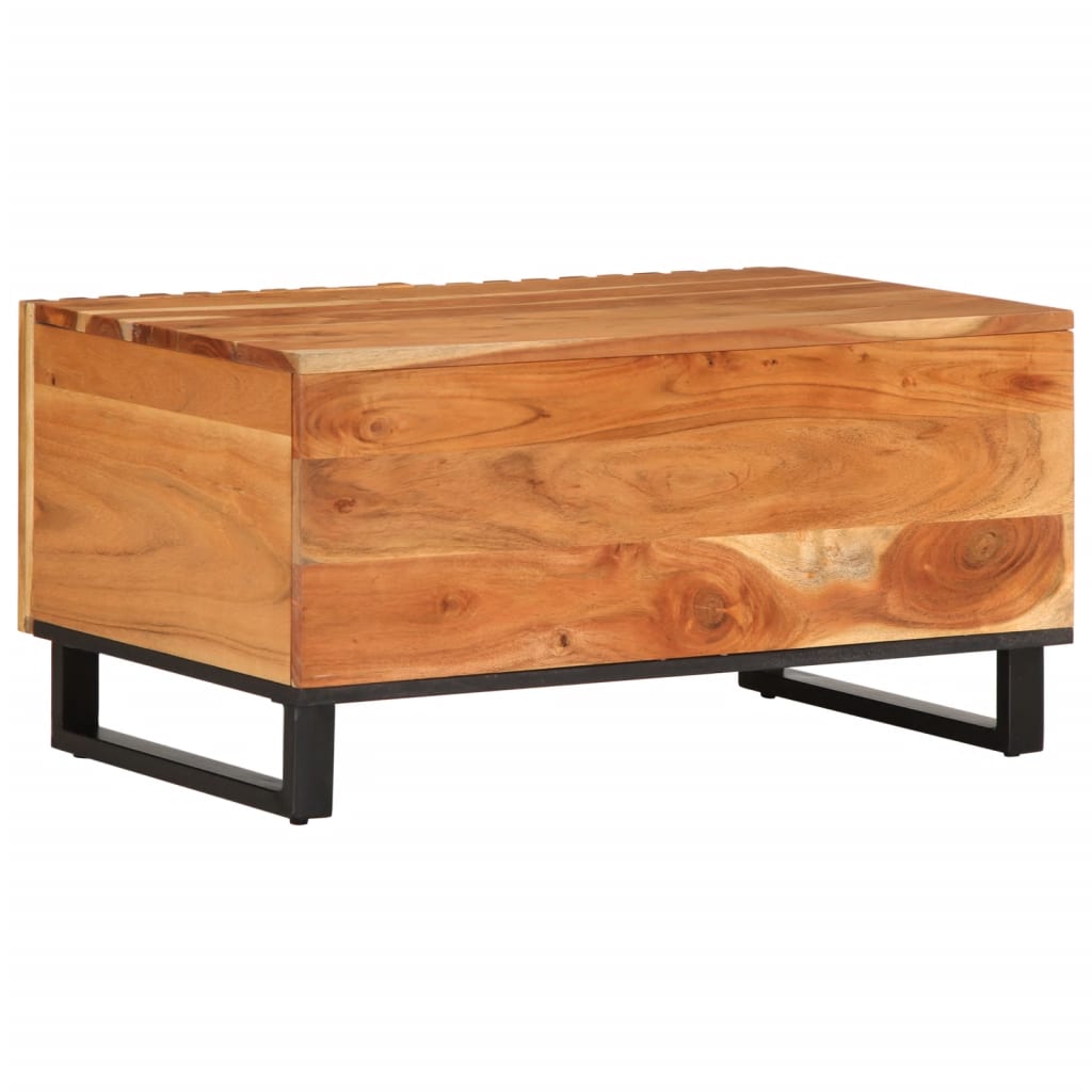 Table basse 80x51x40 cm en bois d'acacia massif