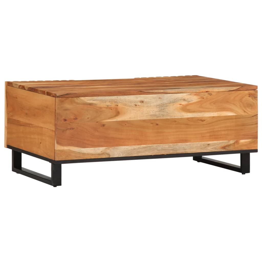 Table basse 100x55x40 cm en bois d'acacia massif