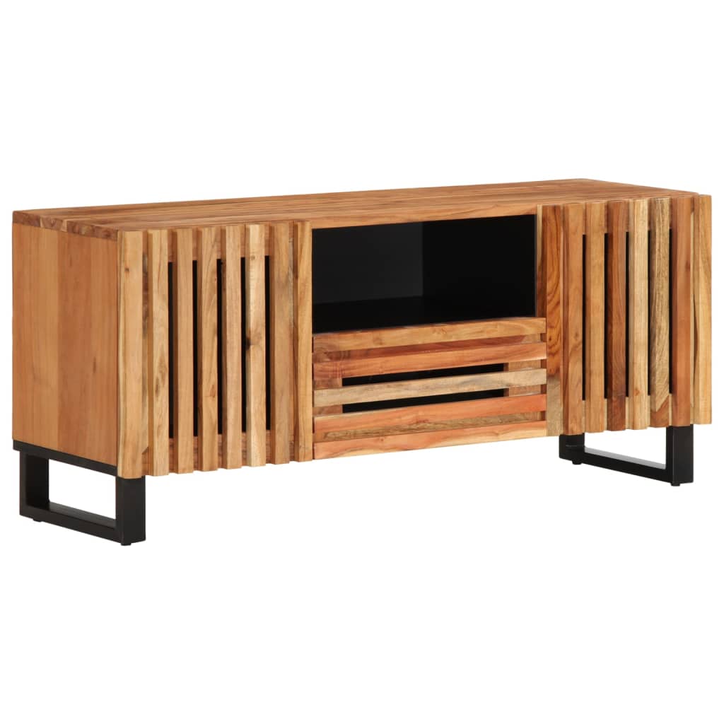 Meuble TV 100x34x46 cm en bois d'acacia massif