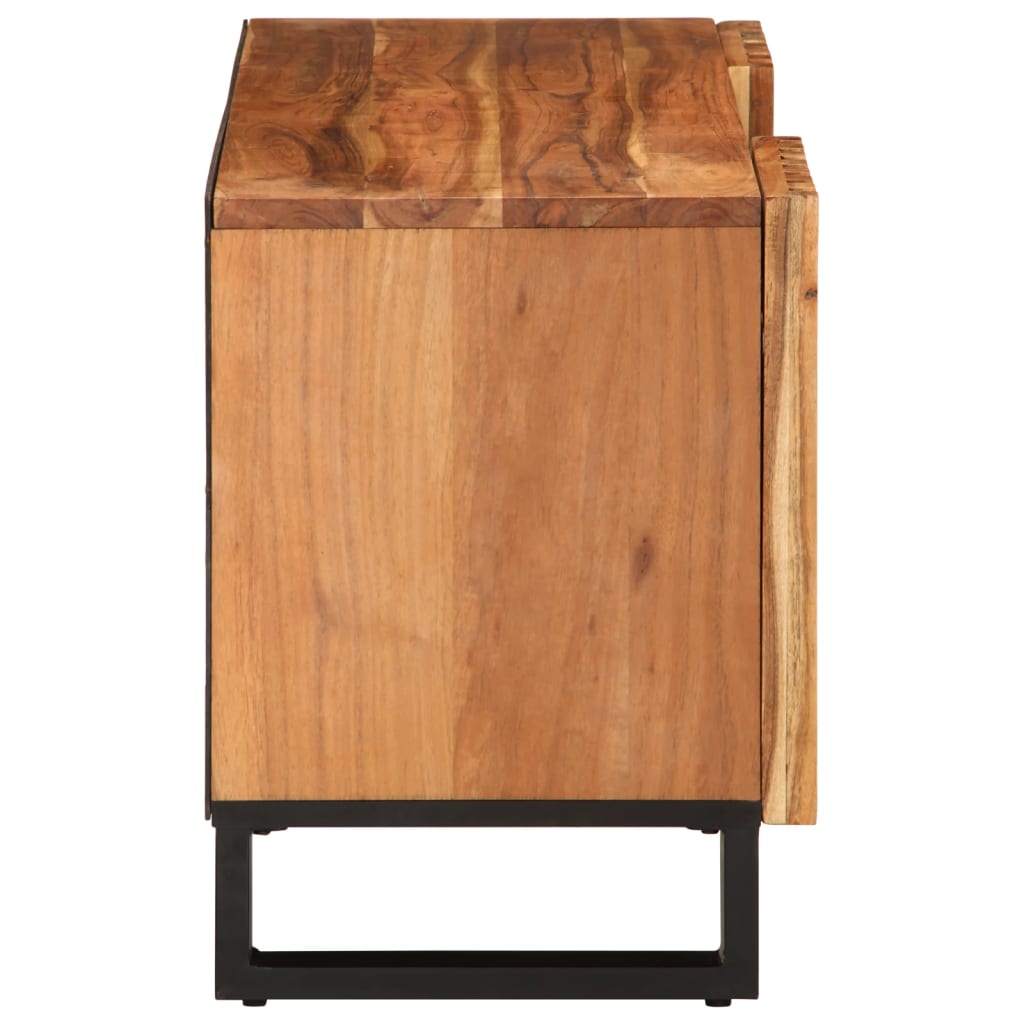 Meuble TV 100x34x46 cm en bois d'acacia massif