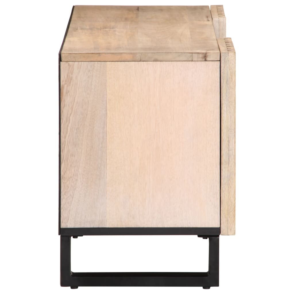 Meuble TV 100x34x46 cm en bois de manguier massif