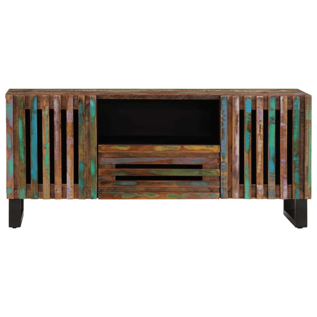 Meuble TV 100x34x46 cm en bois d'acacia massif