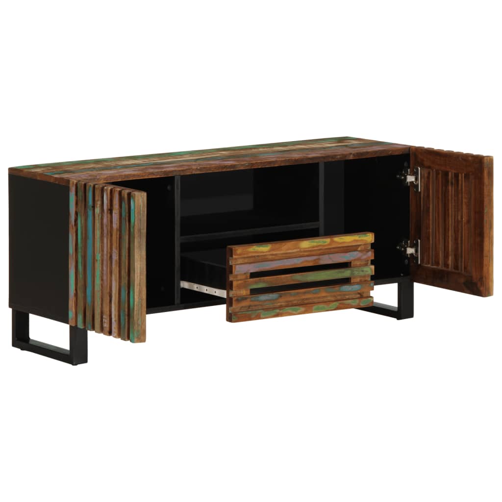 Meuble TV 100x34x46 cm en bois d'acacia massif