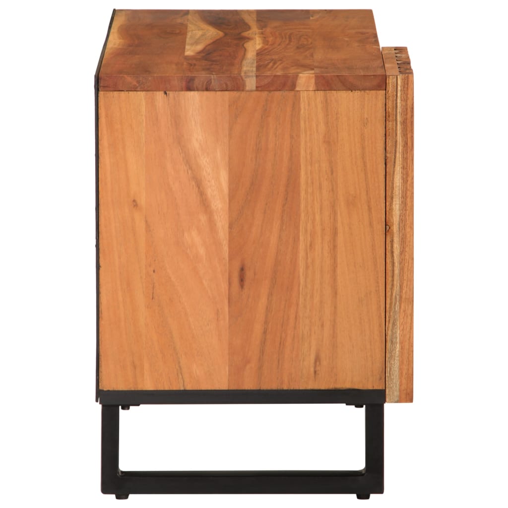 Meuble TV 80x34x46 cm en bois d'acacia massif