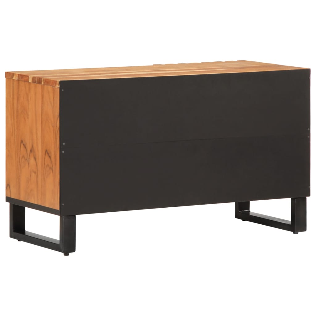 Meuble TV 80x34x46 cm en bois d'acacia massif