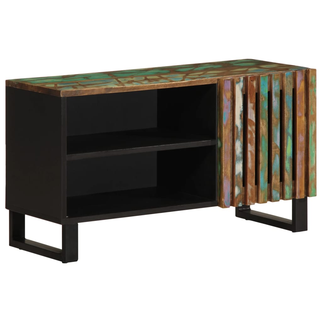 Meuble TV 80x34x46 cm en bois d'acacia massif