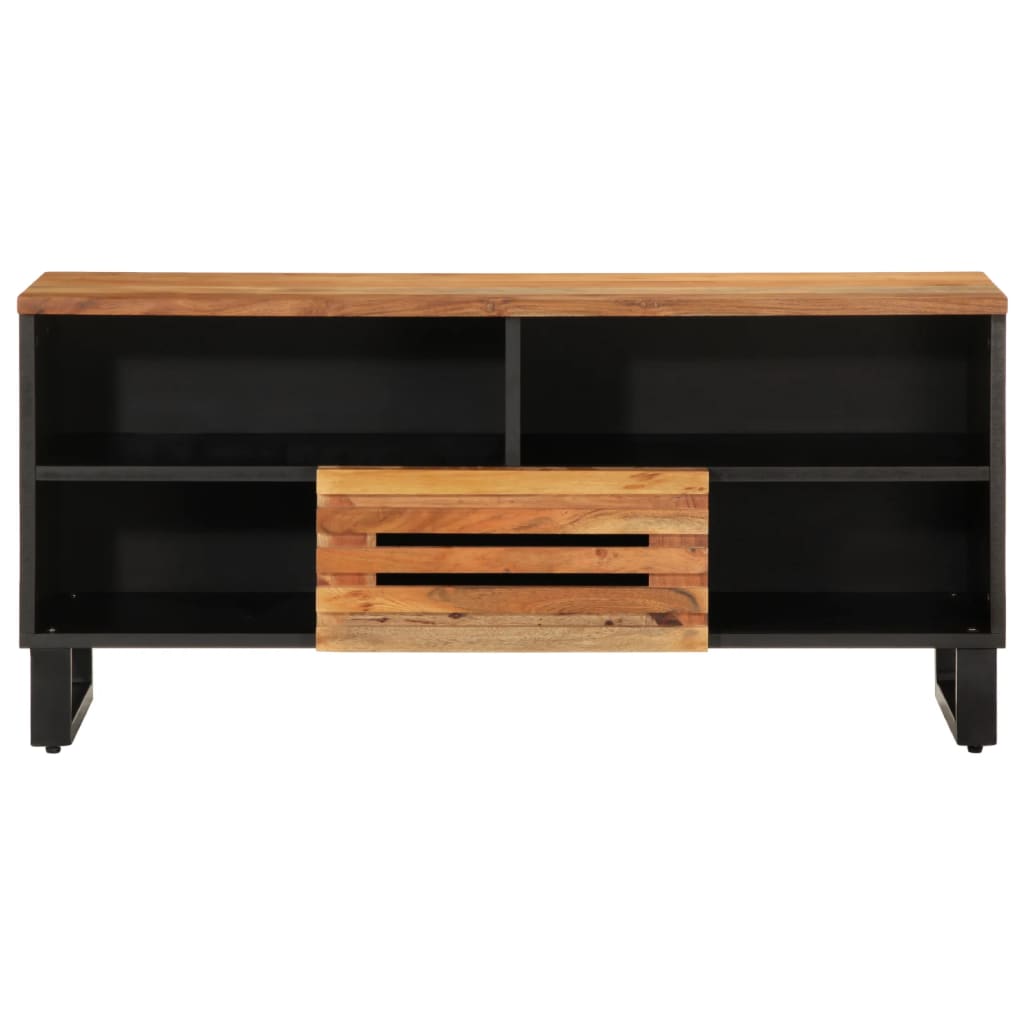 Meuble TV 100x34x46 cm en bois d'acacia massif