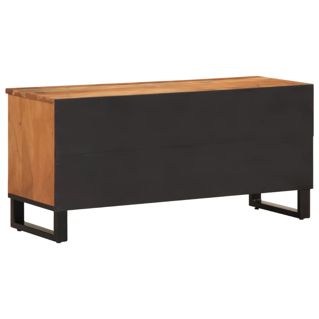 Meuble TV 100x34x46 cm en bois d'acacia massif