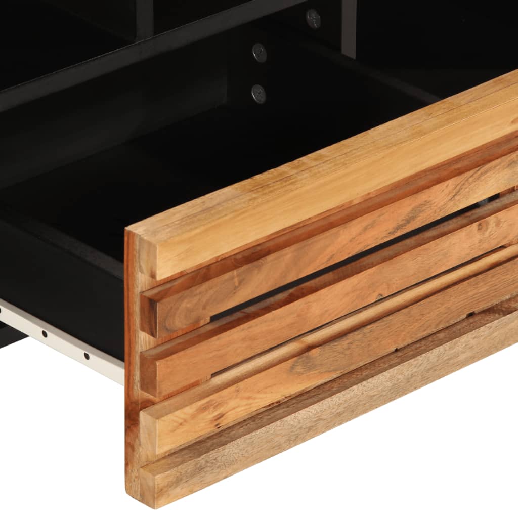 Meuble TV 100x34x46 cm en bois d'acacia massif