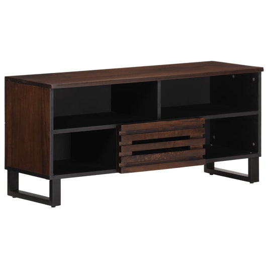 TV-Schrank Braun 100x34x46 cm Massivholz Mango