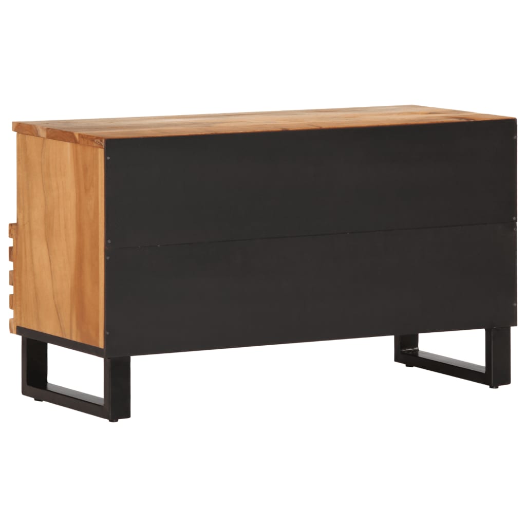 Meuble TV 80x34x46 cm en bois d'acacia massif