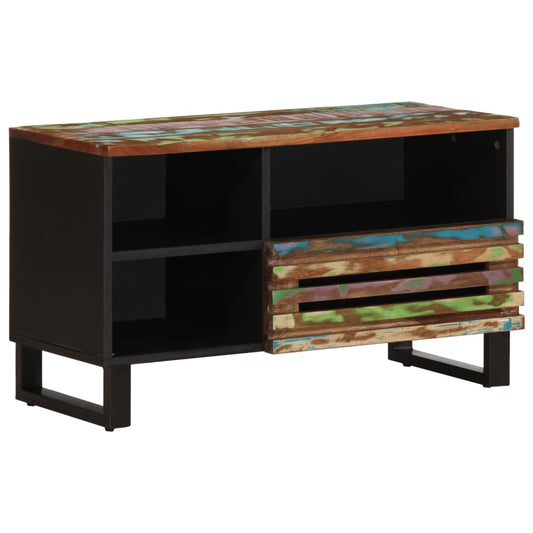 Meuble TV 80x34x46 cm en bois d'acacia massif