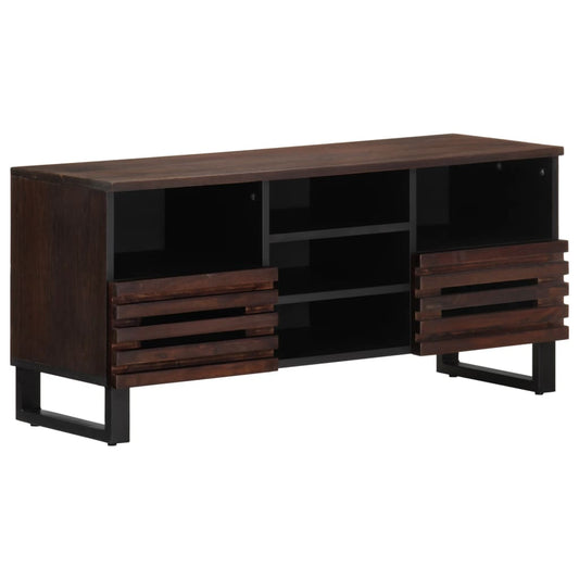 TV-Schrank Braun 100x34x46 cm Massivholz Mango