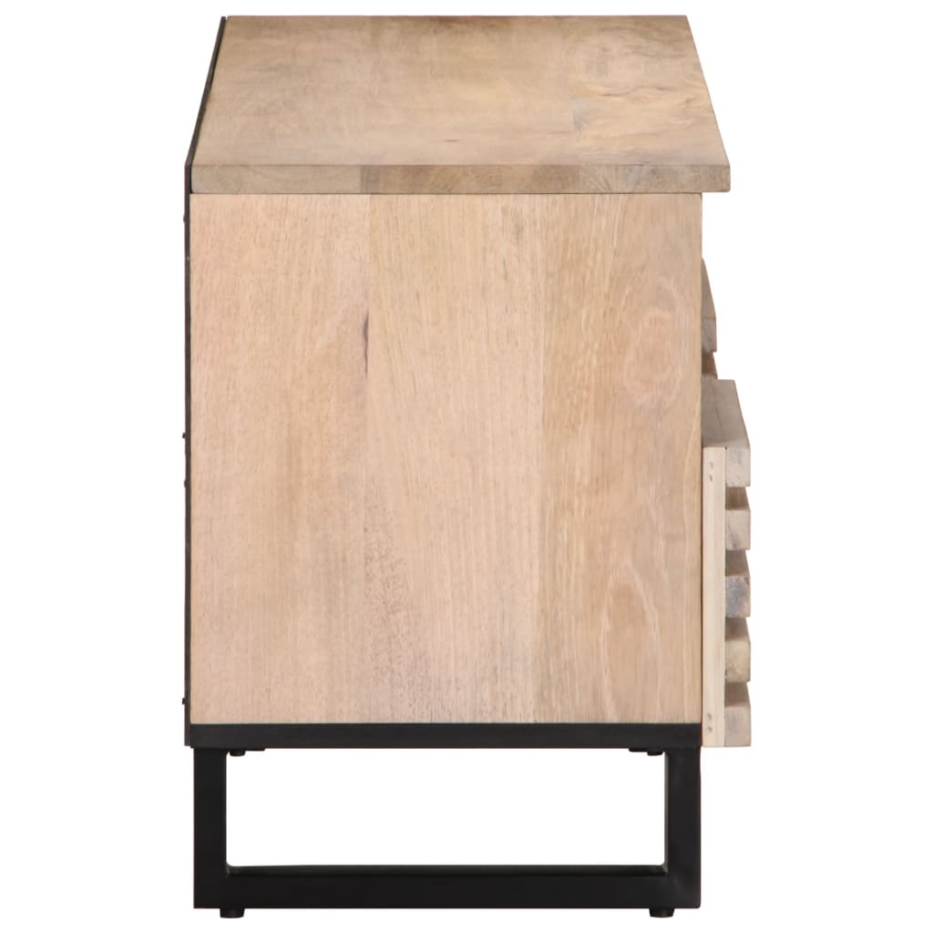 Meuble TV 100x34x46 cm en bois de manguier massif