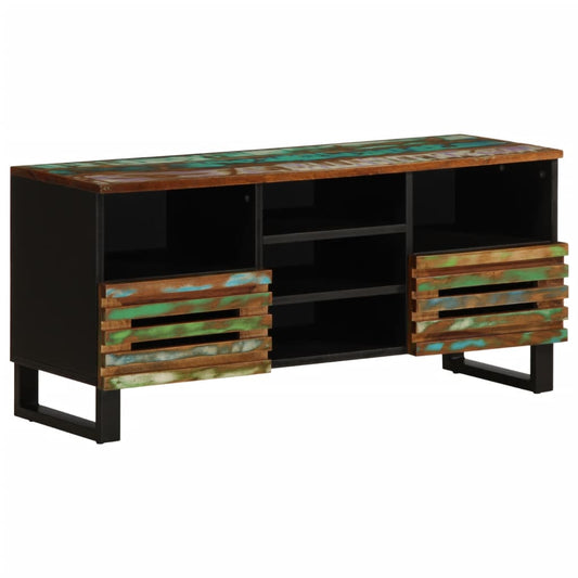 Meuble TV 100x34x46 cm en bois d'acacia massif