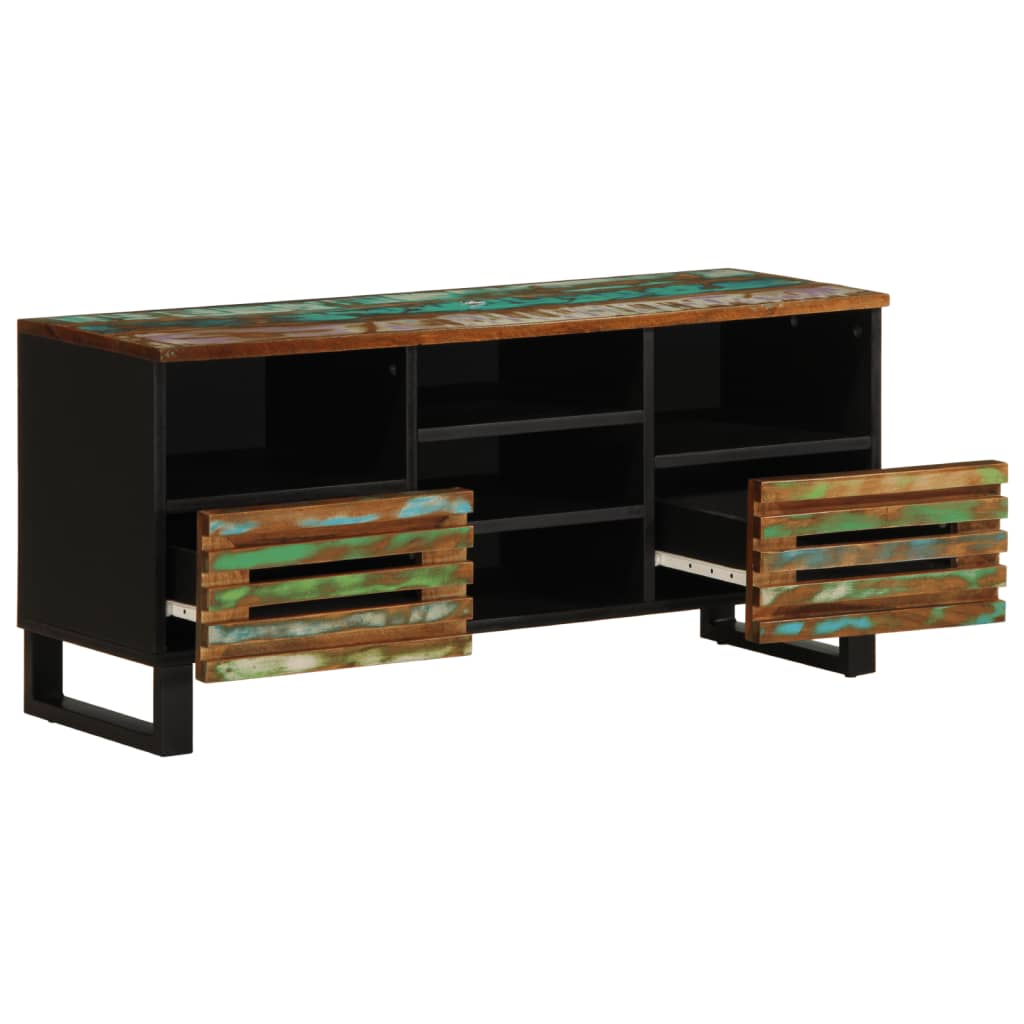 Meuble TV 100x34x46 cm en bois d'acacia massif