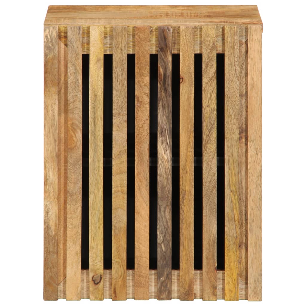 Meuble mural de salle de bain 38x34x48 cm Bois de manguier brut massif