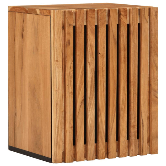 Meuble mural de salle de bain 38x34x48 cm en bois d'acacia massif