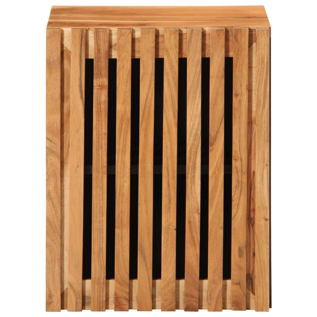 Meuble mural de salle de bain 38x34x48 cm en bois d'acacia massif