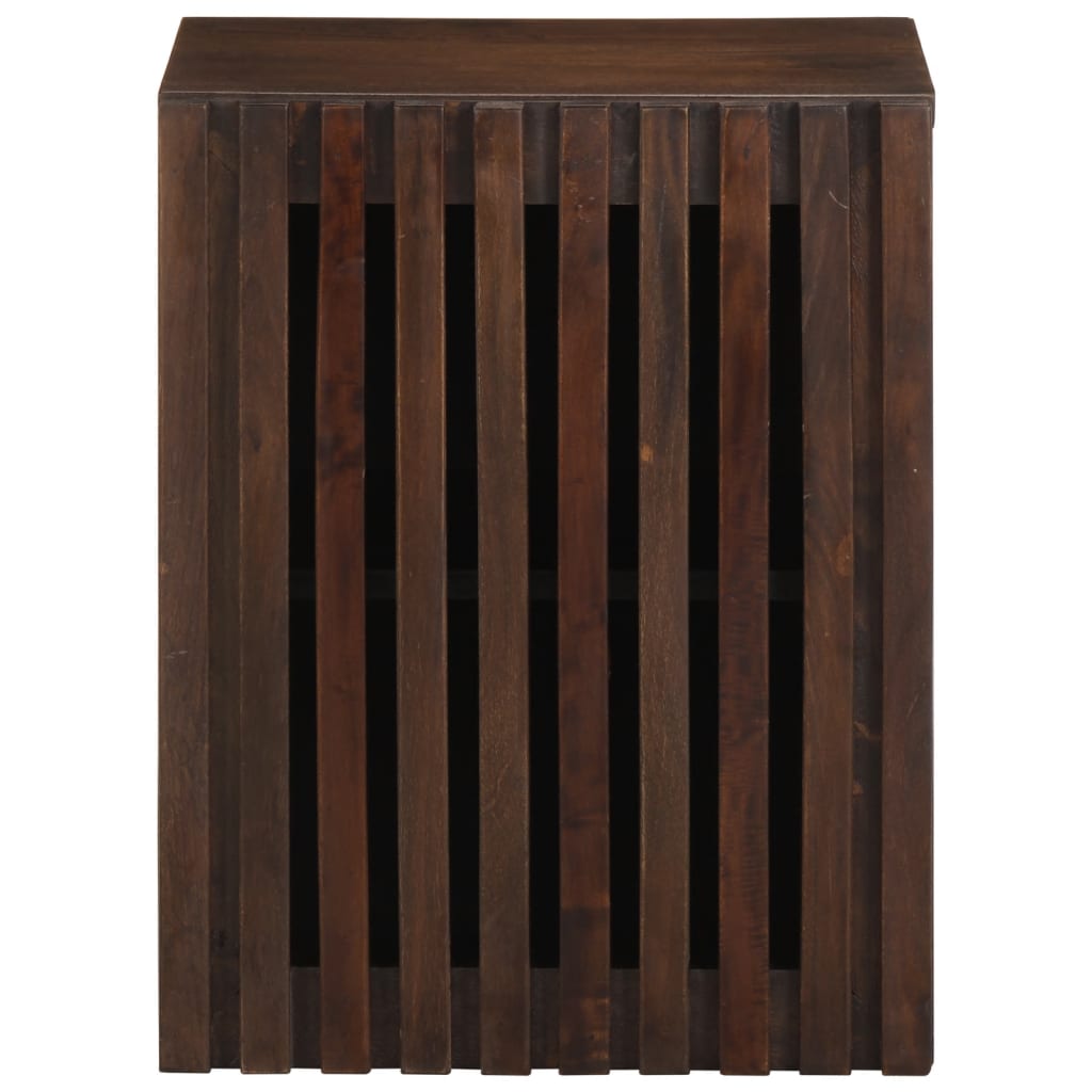 Meuble mural de salle de bain 38x34x48 cm bois de manguier massif marron