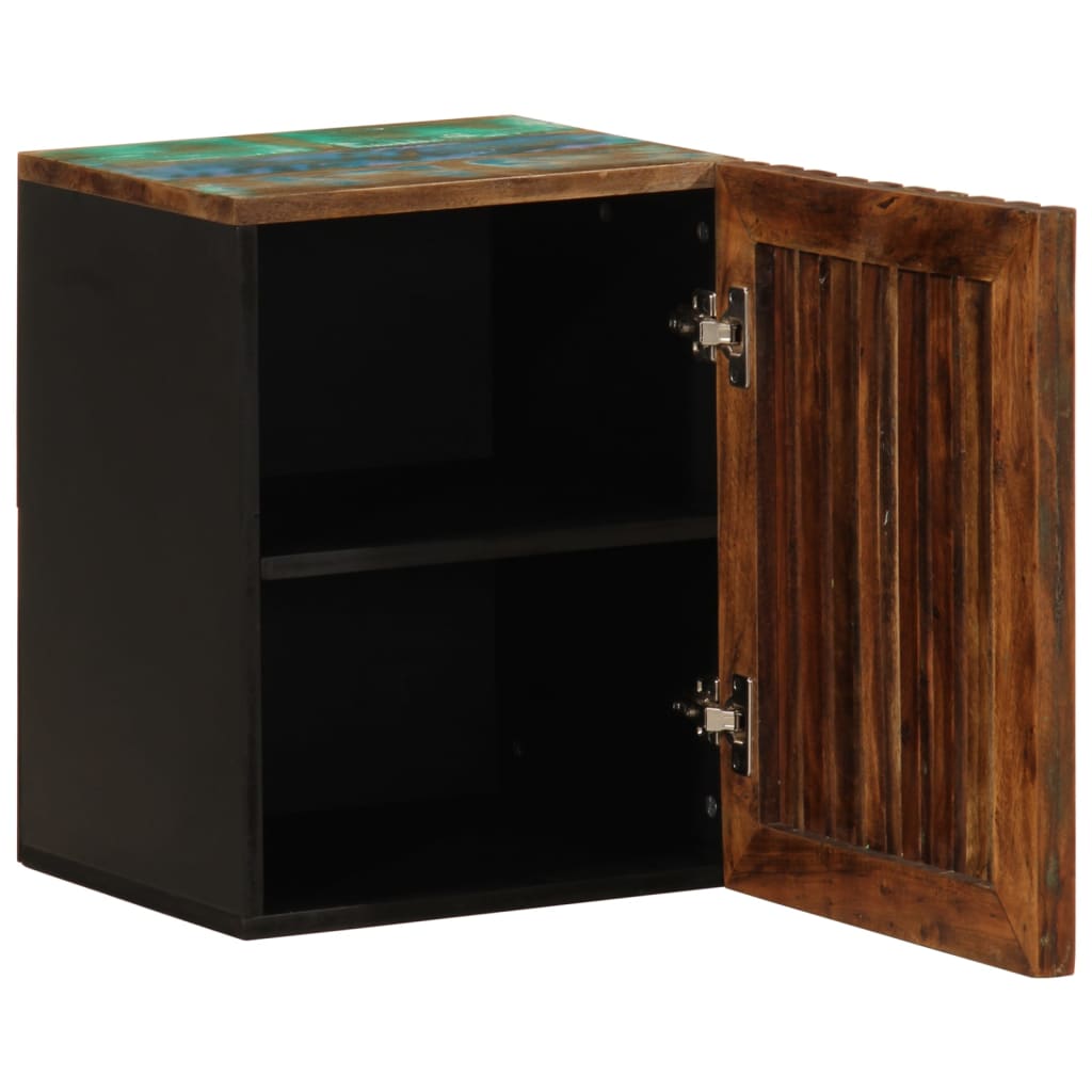 Bad-Wandschrank 38x34x48 cm Massivholz Akazie