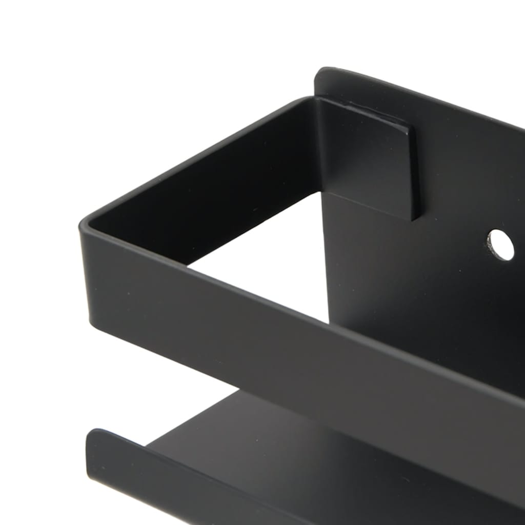 Duschablage Mattschwarz 23x6,5x6 cm Gebürsteter Edelstahl 304