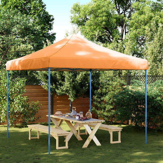 Tente de réception pliable pop-up orange 292x292x315 cm
