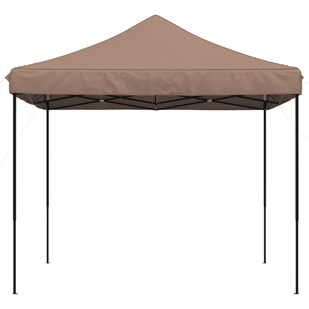 Tente de fête pliable pop-up marron 292x292x315 cm