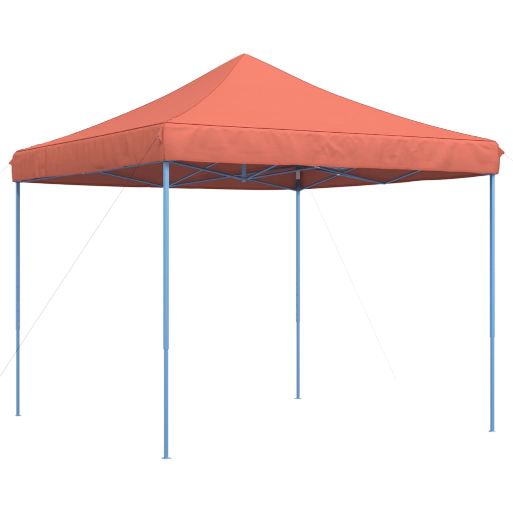 Tente de fête pliable pop-up terre cuite rouge 292x292x315 cm