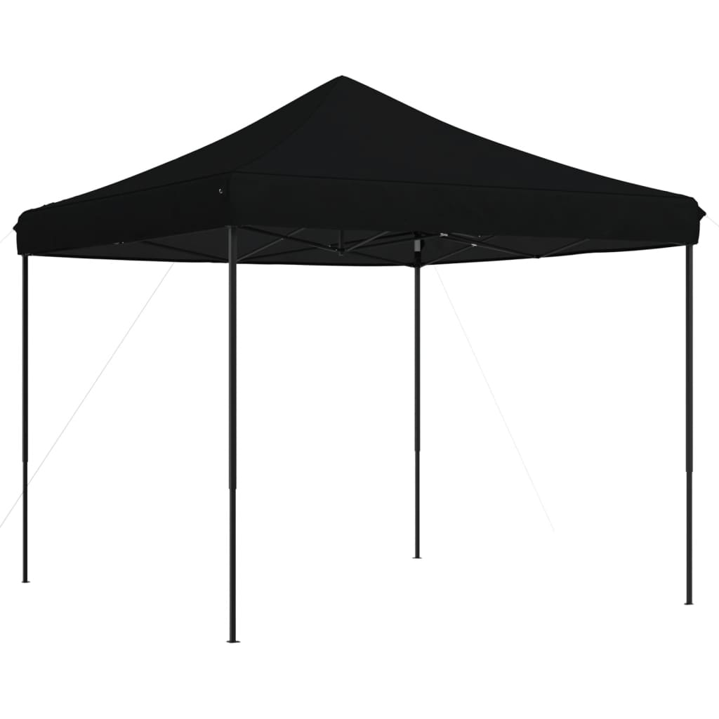 Tente de réception pliable pop-up noire 292x292x315 cm