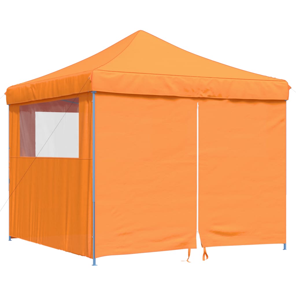 Partyzelt Faltbar Pop-Up mit 4 Seitenteilen Orange