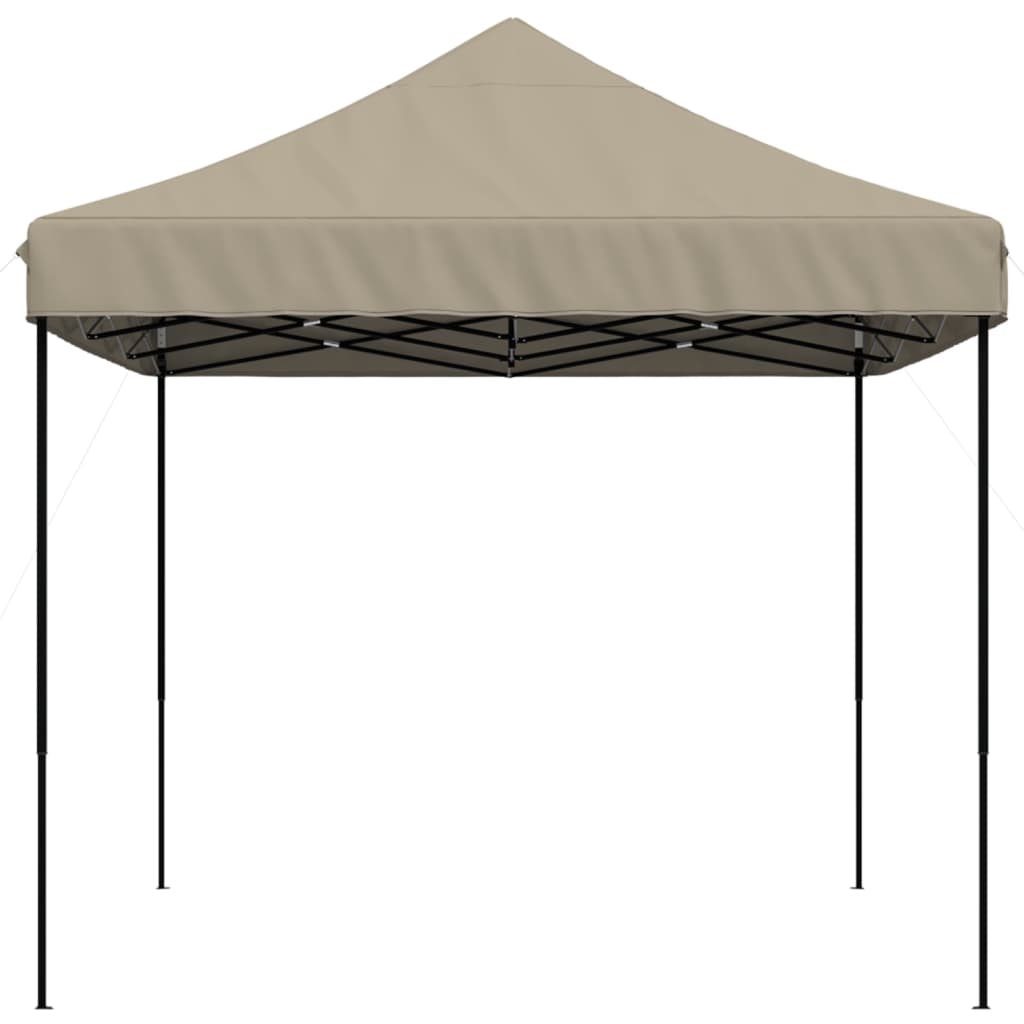 Tente de fête pliable pop-up taupe 440x292x315 cm