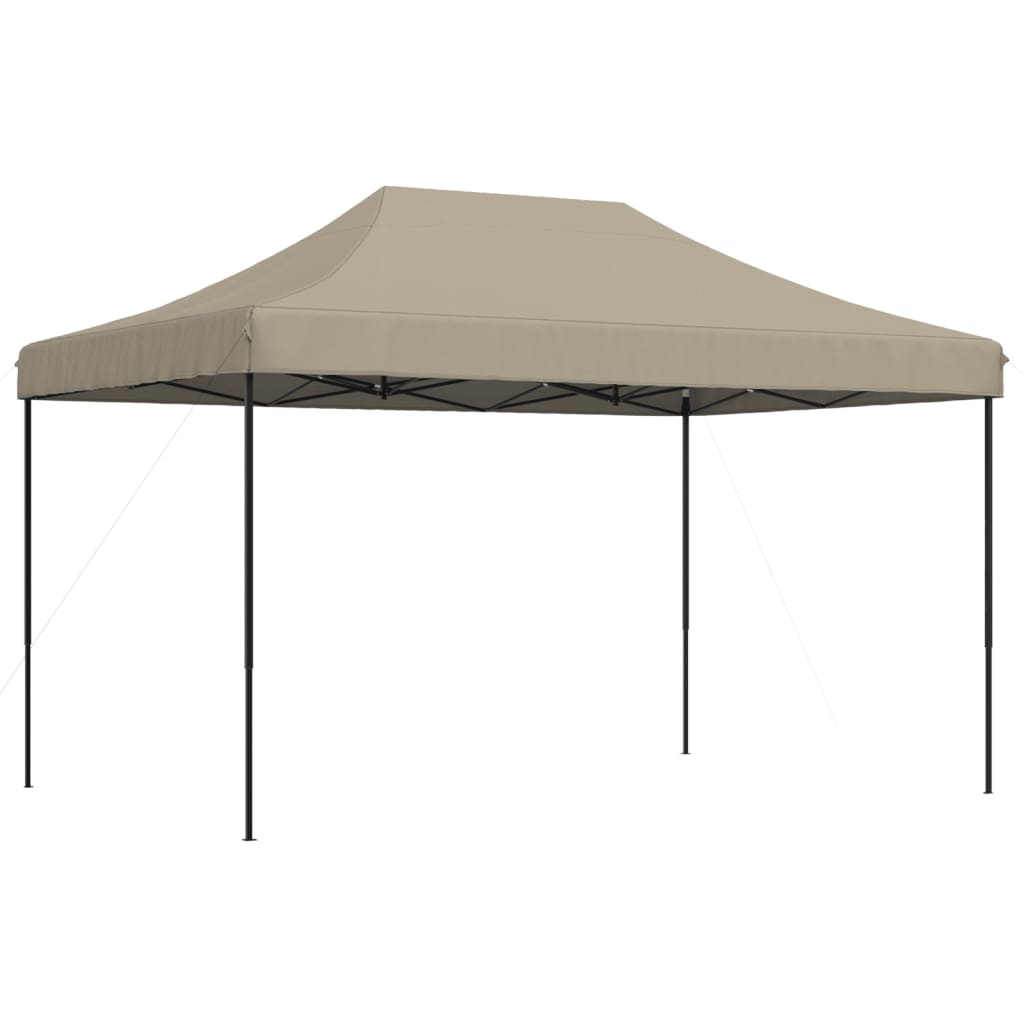 Tente de fête pliable pop-up taupe 440x292x315 cm