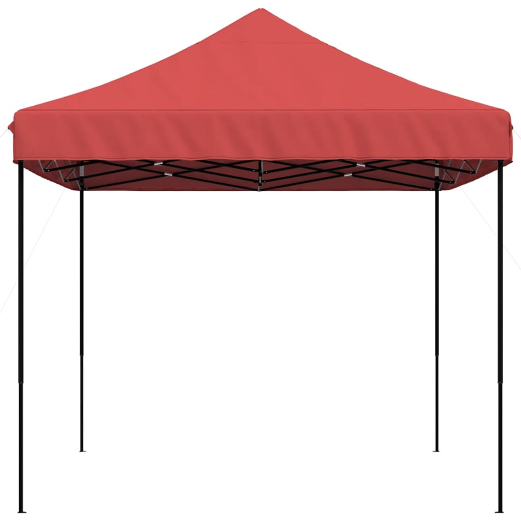 Tente de fête pliable pop-up rouge bordeaux 440x292x315 cm