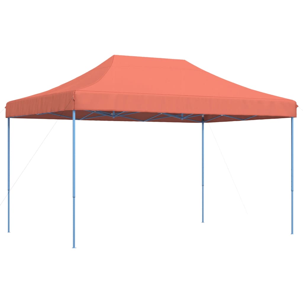 Tente de fête pliable pop-up terre cuite rouge 440x292x315 cm