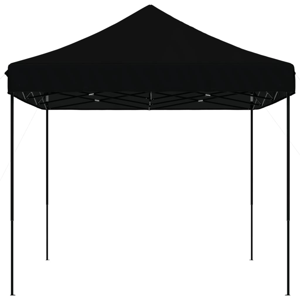 Tente de fête pliable pop-up noire 440x292x315 cm