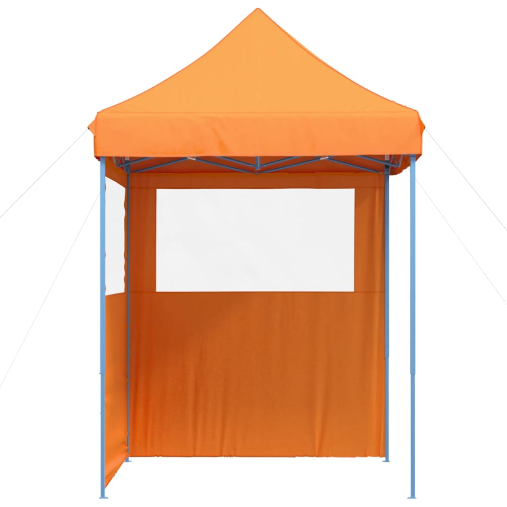 Partyzelt Faltbar Pop-Up mit 2 Seitenteilen Orange