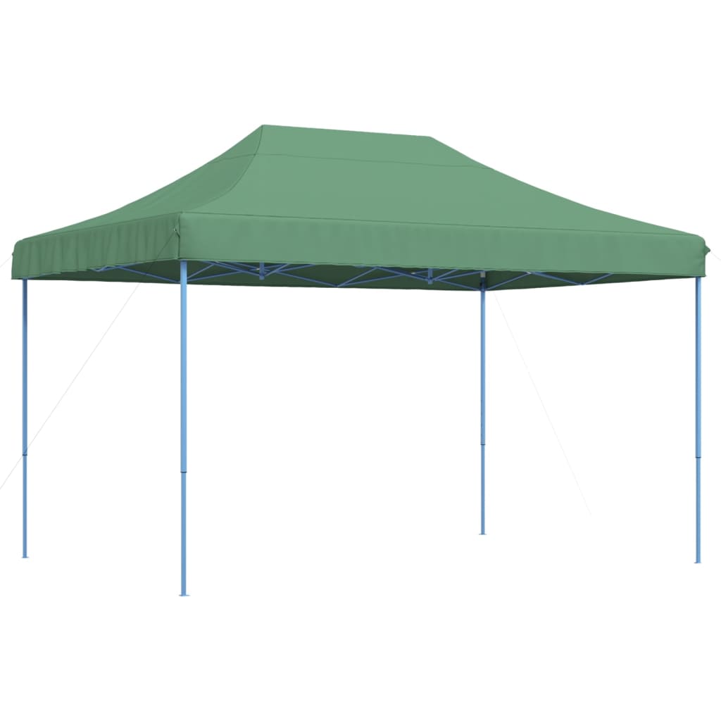 Tente de fête pliable pop-up verte 410x279x315 cm