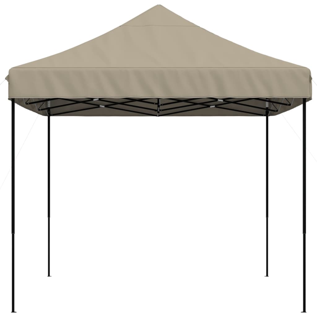 Tente de fête pliable pop-up taupe 410x279x315 cm