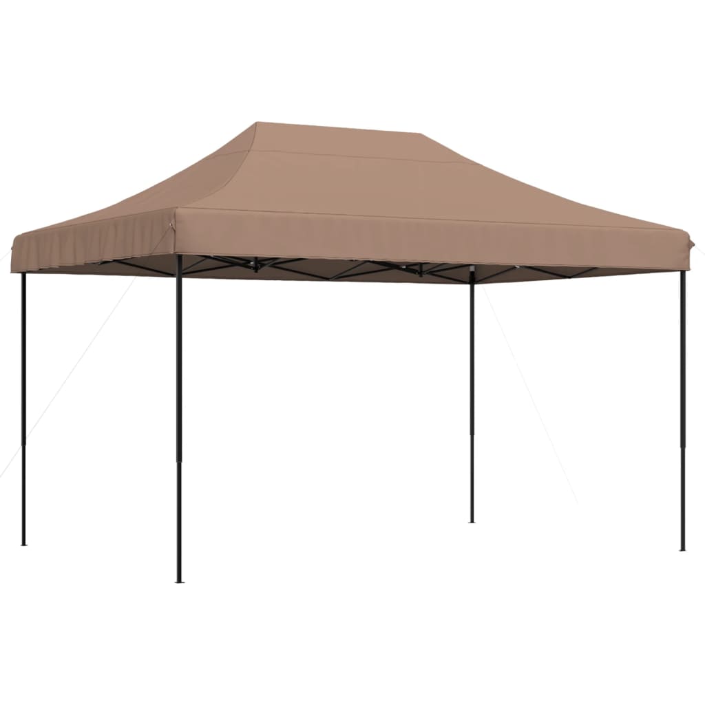Tente de fête pliable pop-up marron 410x279x315 cm