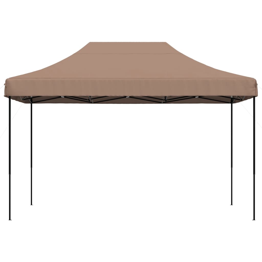 Tente de fête pliable pop-up marron 410x279x315 cm