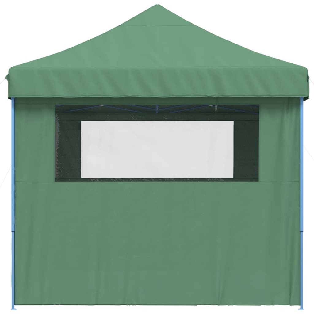 Tente de fête pop-up pliable avec 4 panneaux latéraux vert