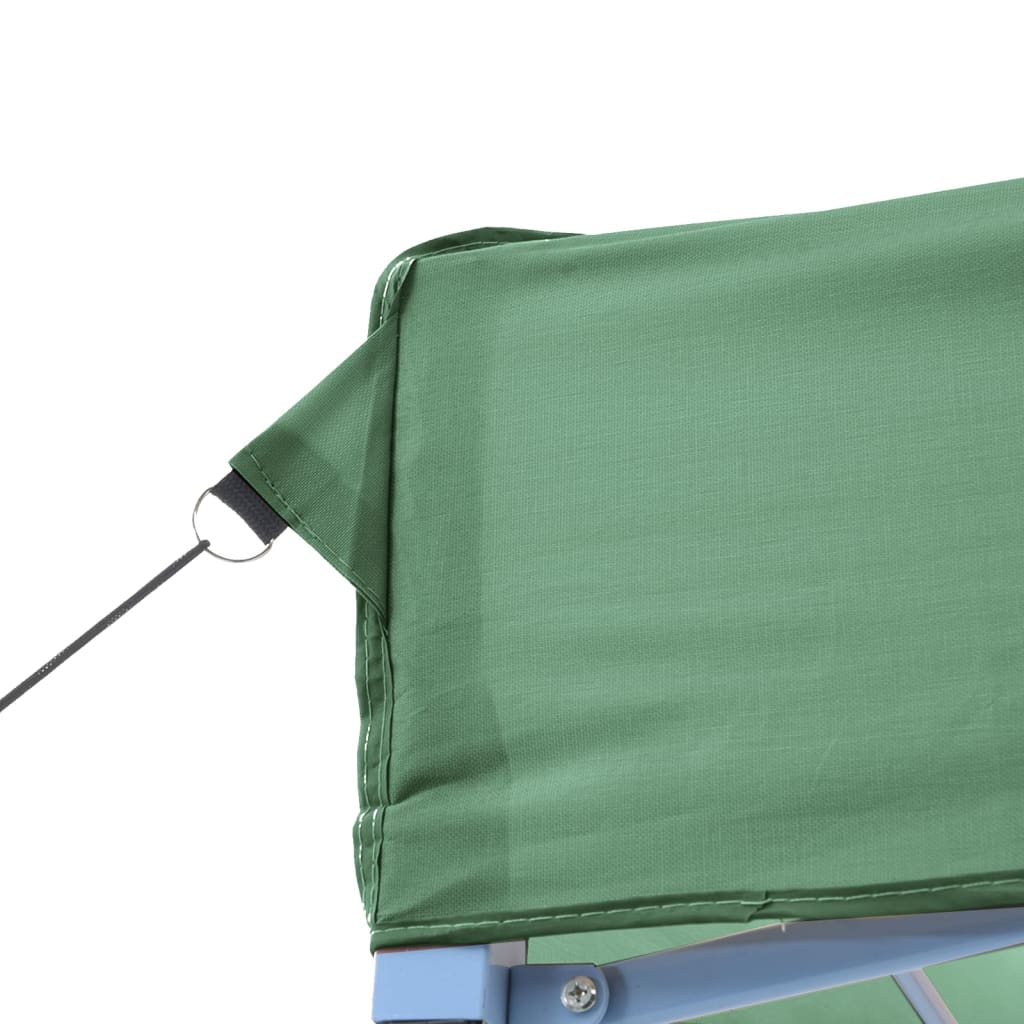 Tente de fête pop-up pliable avec 4 panneaux latéraux vert