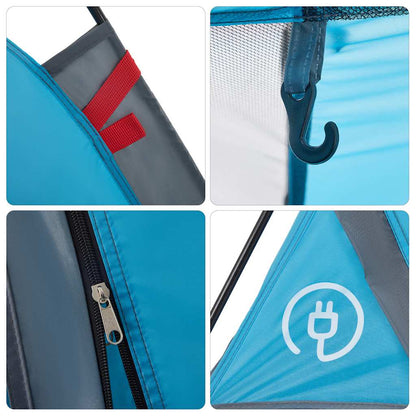 Kuppel-Campingzelt 4 Personen Blau Quick Release