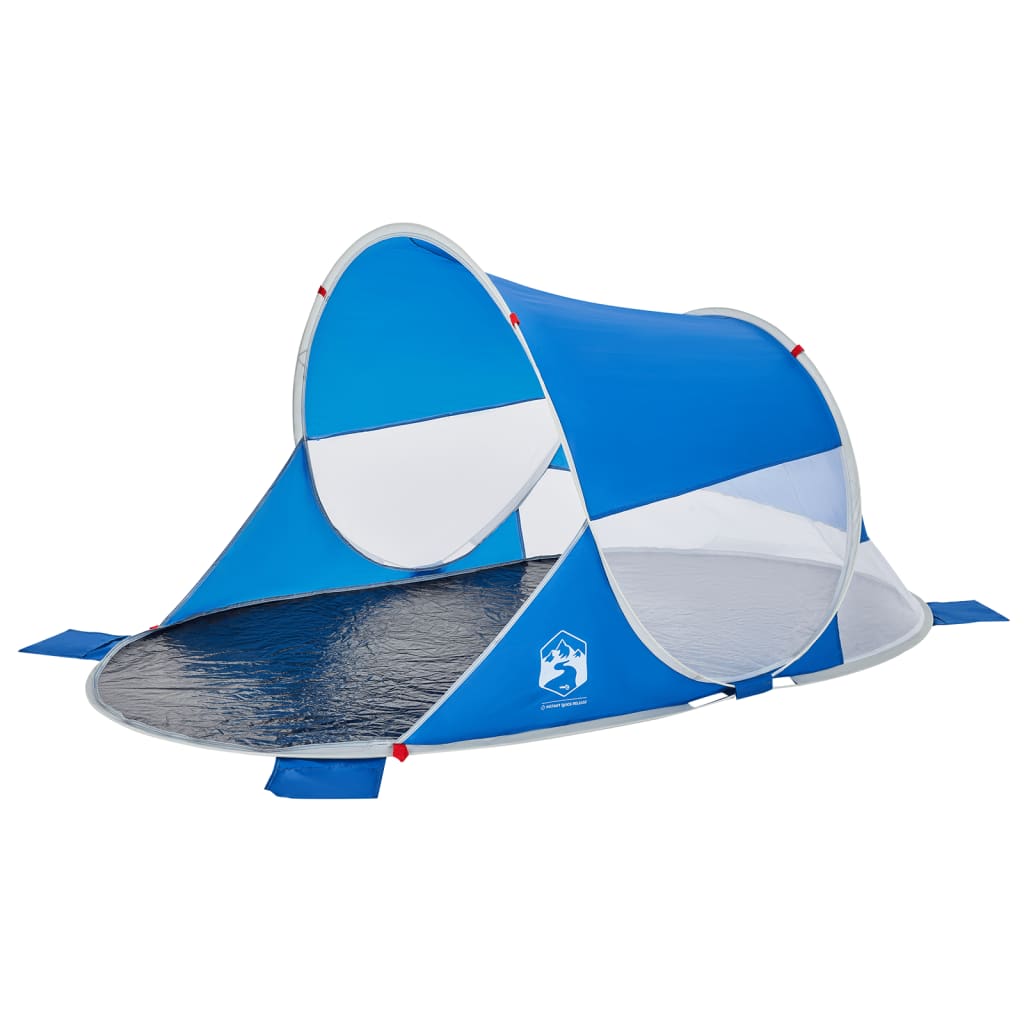 Tente de Plage Pop-Up Bleu Azur Etanche