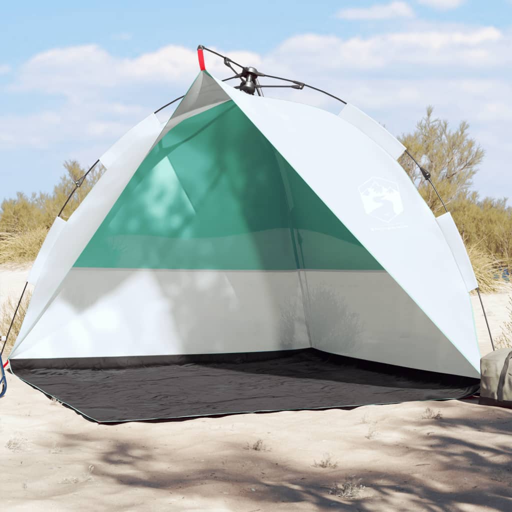 Tente de plage vert d'eau à dégagement rapide imperméable